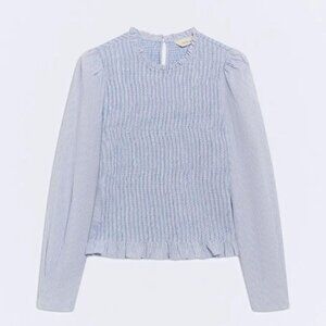 Ese O Ese Women's Blue and White Blouse